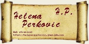 Helena Perković vizit kartica